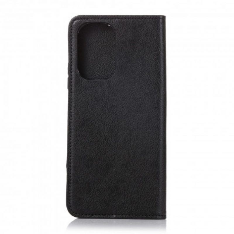 Schutzhülle Für Xiaomi Redmi Note 10 / 10S Flip Case Litschi-spaltleder