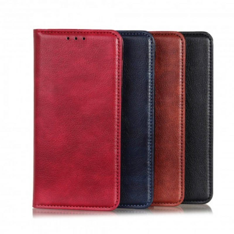 Schutzhülle Für Xiaomi Redmi Note 10 / 10S Flip Case Litschi-spaltleder