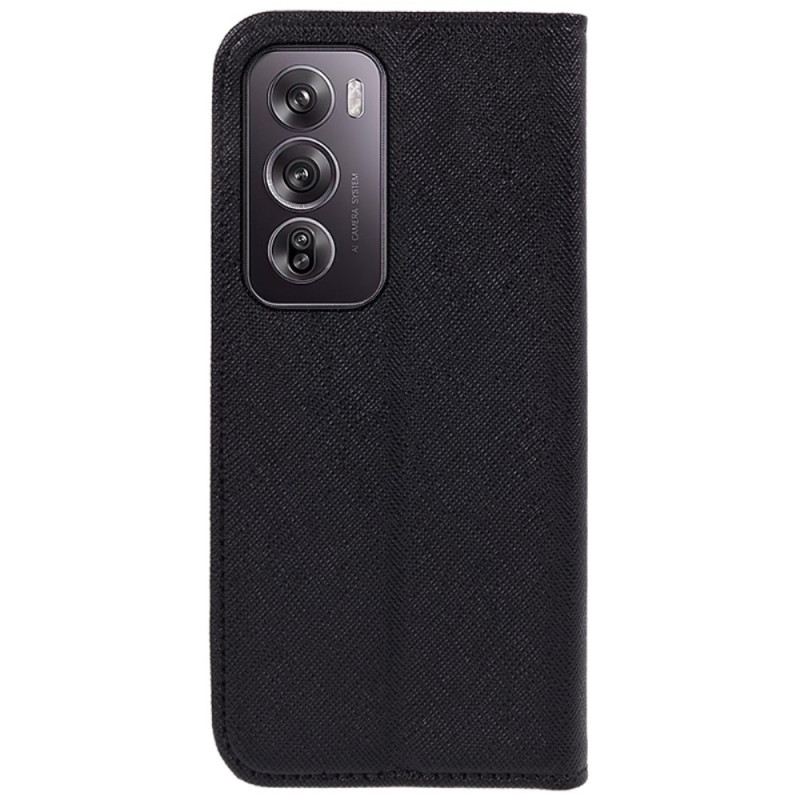 Flip Case Oppo Reno 12 Pro 5g Kreuztextur