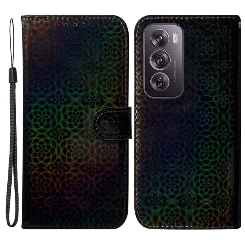 Lederhüllen Oppo Reno 12 Pro 5g Disco-stil