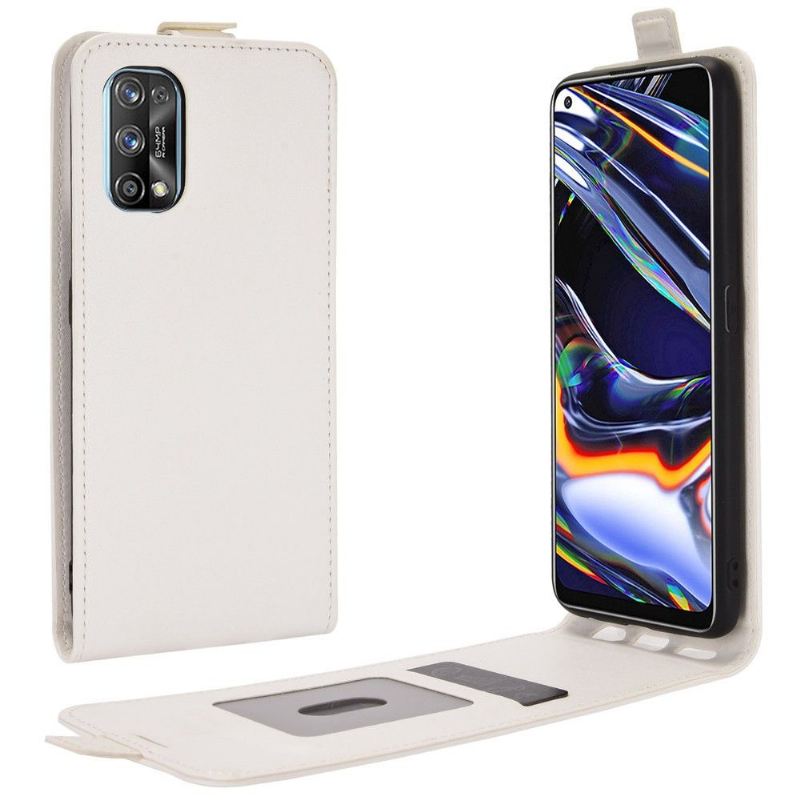 Lederhüllen Für Realme 7 Pro Schutzhülle Flip Case Vertikales Kunstleder