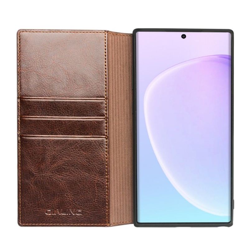 Case Für Samsung Galaxy Note 10 Handgefertigtes Echtleder