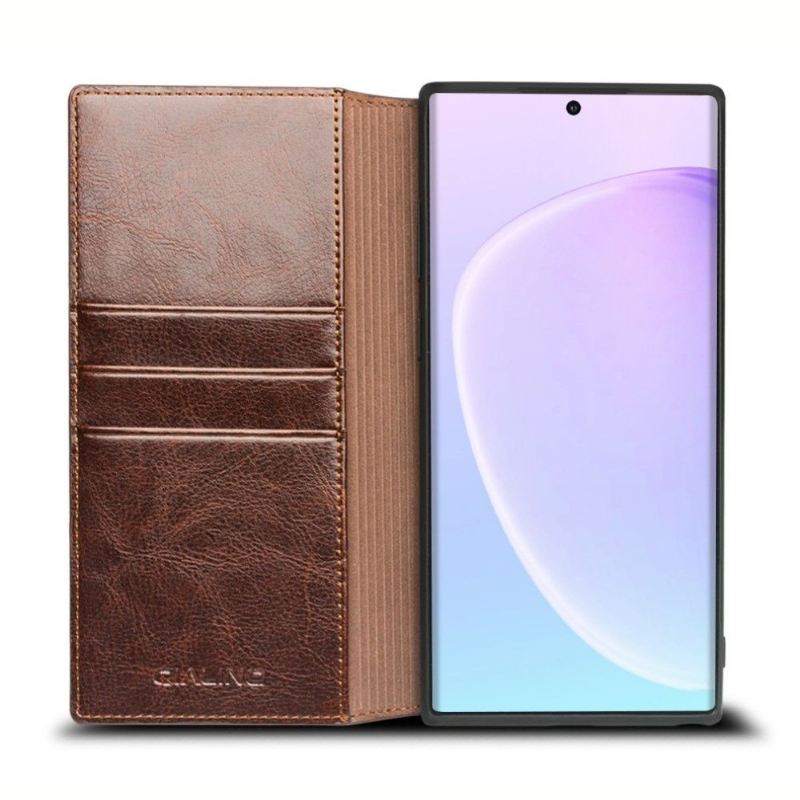 Case Für Samsung Galaxy Note 10 Handgefertigtes Echtleder