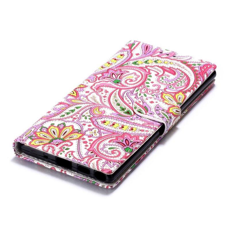 Flip Case Für Samsung Galaxy Note 10 Paisley-blume