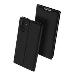 Flip Case Für Samsung Galaxy Note 10 Satinierte Beschichtung