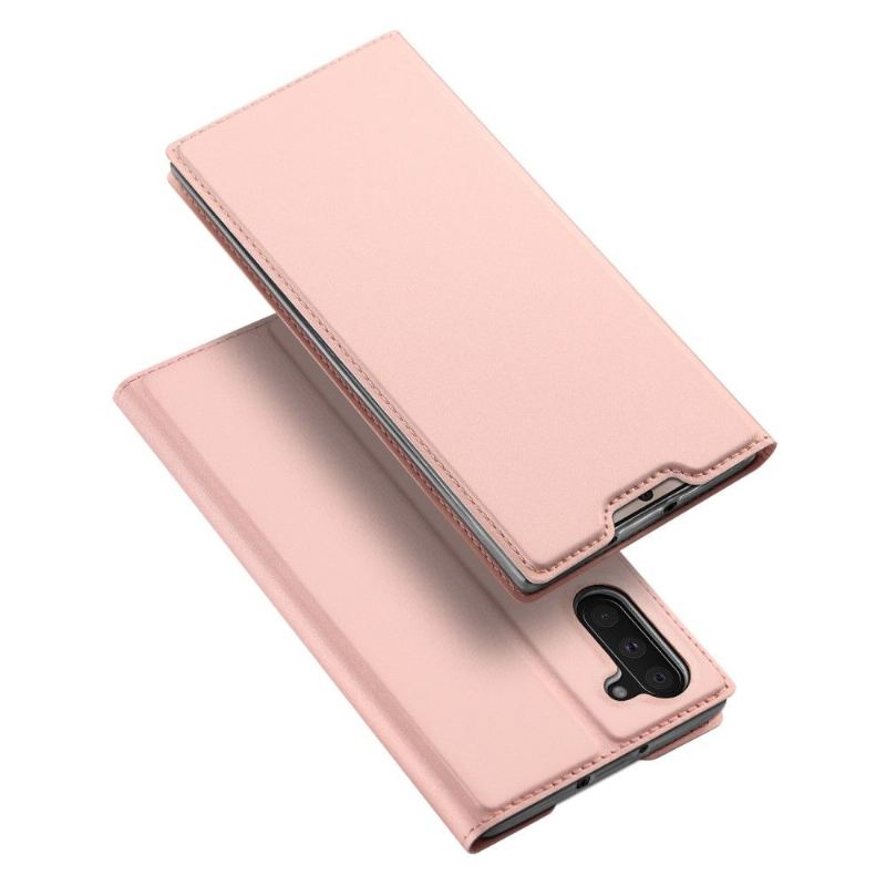 Flip Case Für Samsung Galaxy Note 10 Satinierte Beschichtung