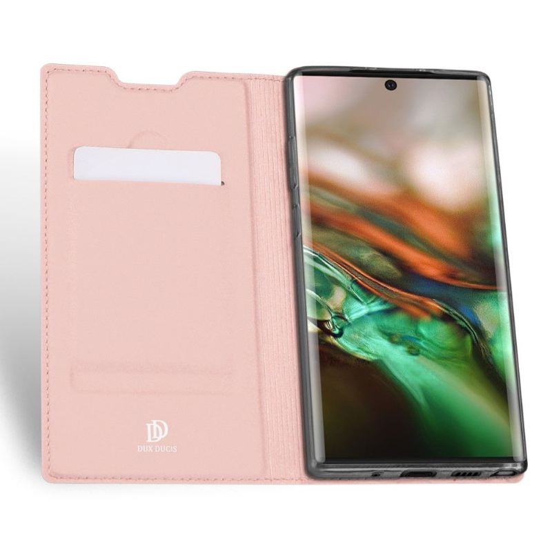 Flip Case Für Samsung Galaxy Note 10 Satinierte Beschichtung