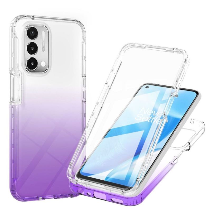 Hülle Für Oppo A74 5G / A54 5G Gradient Mit Gehärtetem Glas