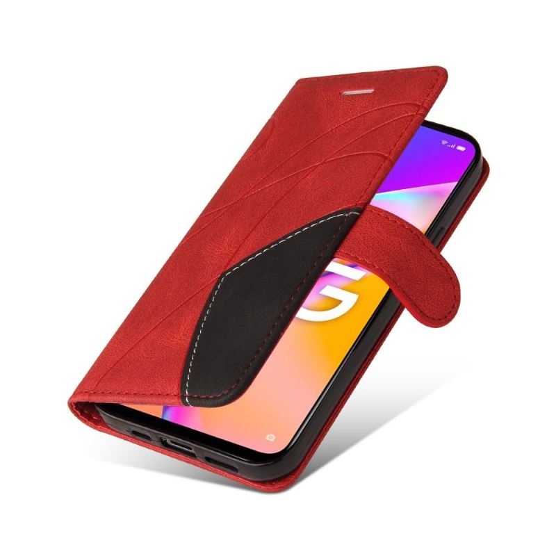 Lederhüllen Für Oppo A74 5G / A54 5G Bicolor Künstlerisch