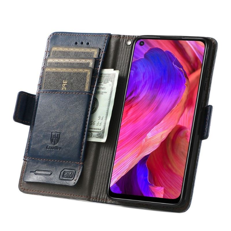 Lederhüllen Für Oppo A74 5G / A54 5G Flip Case Geschäft Umdrehen