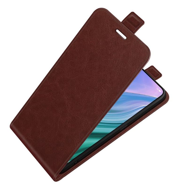 Lederhüllen Für Oppo A74 5G / A54 5G Flip Case Vertikales Kunstleder