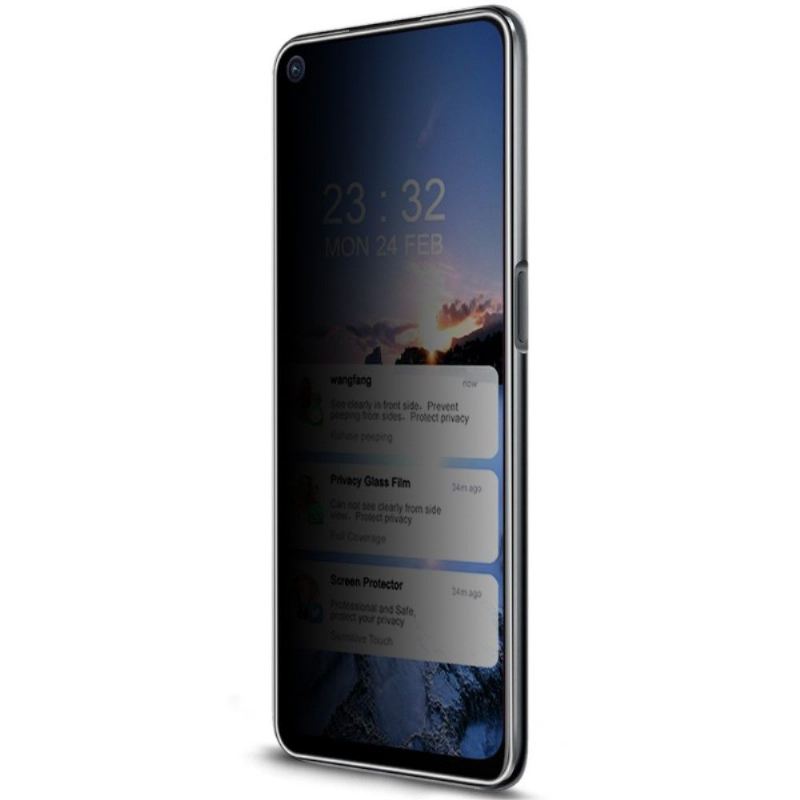 Oppo A54 5G / A74 5G Displayschutzfolie Aus Gehärtetem Glas Und Blickschutzfilter