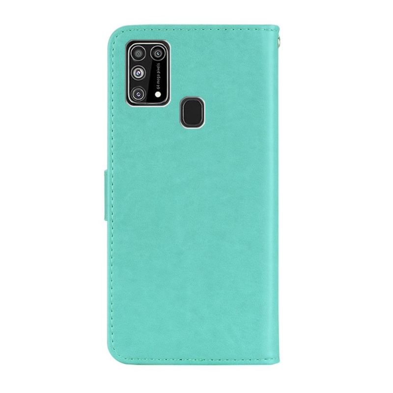 Flip Case Für Samsung Galaxy M31 Geprägte Eule