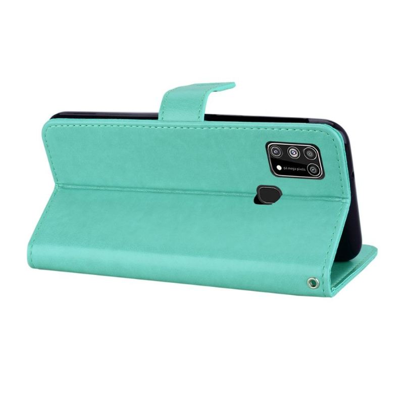 Flip Case Für Samsung Galaxy M31 Geprägte Eule