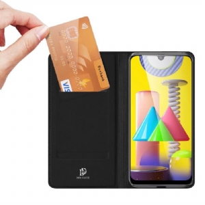 Flip Case Für Samsung Galaxy M31 Satinierte Beschichtung