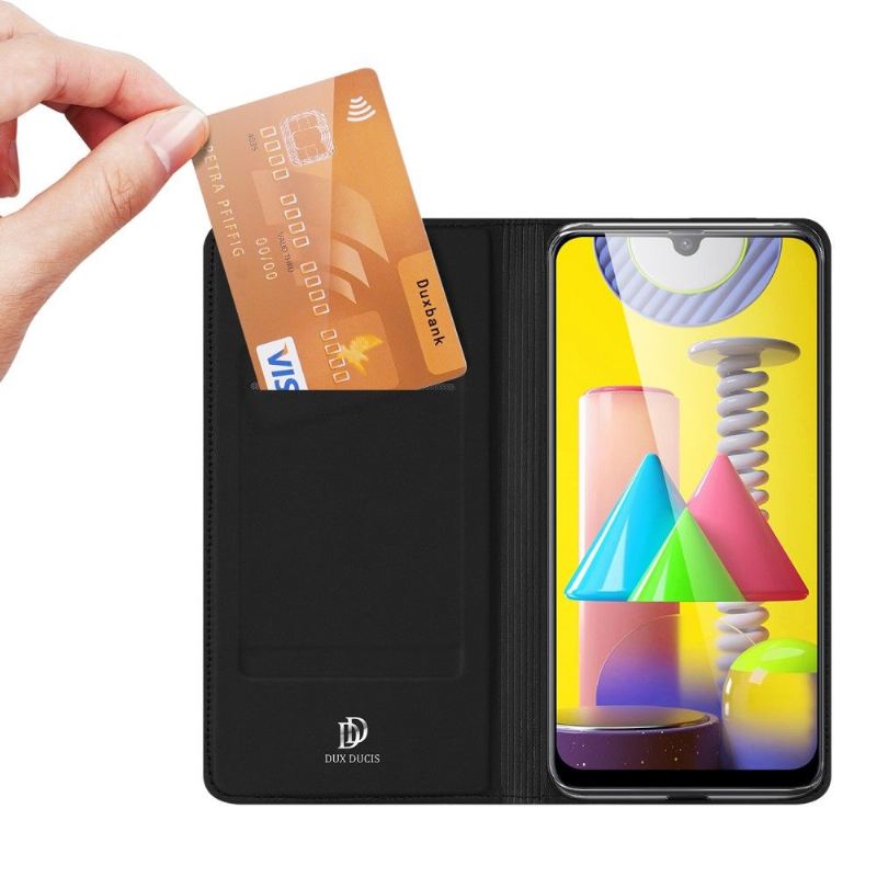 Flip Case Für Samsung Galaxy M31 Satinierte Beschichtung