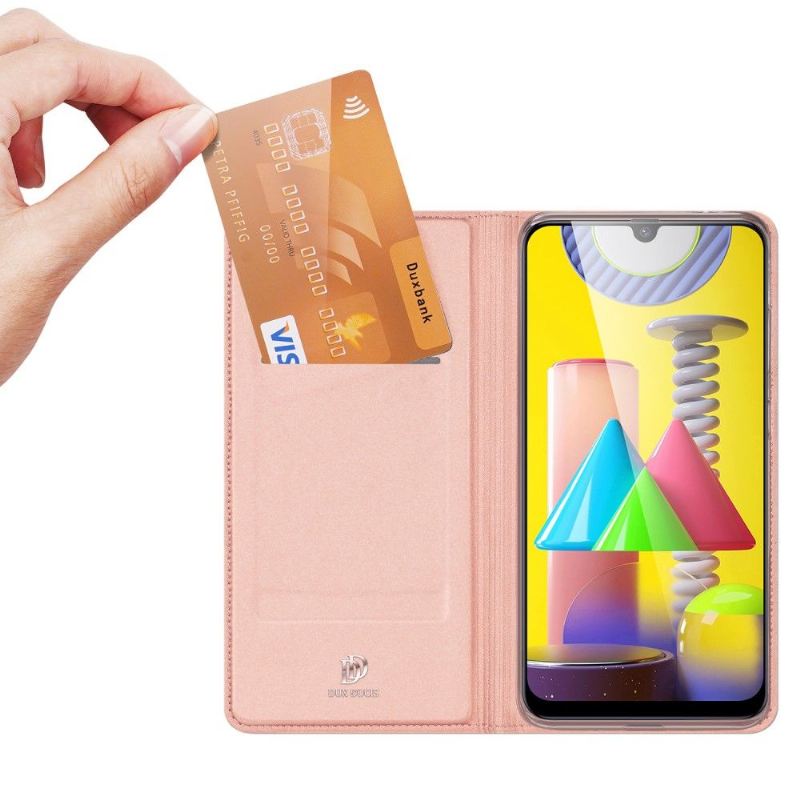 Flip Case Für Samsung Galaxy M31 Satinierte Beschichtung