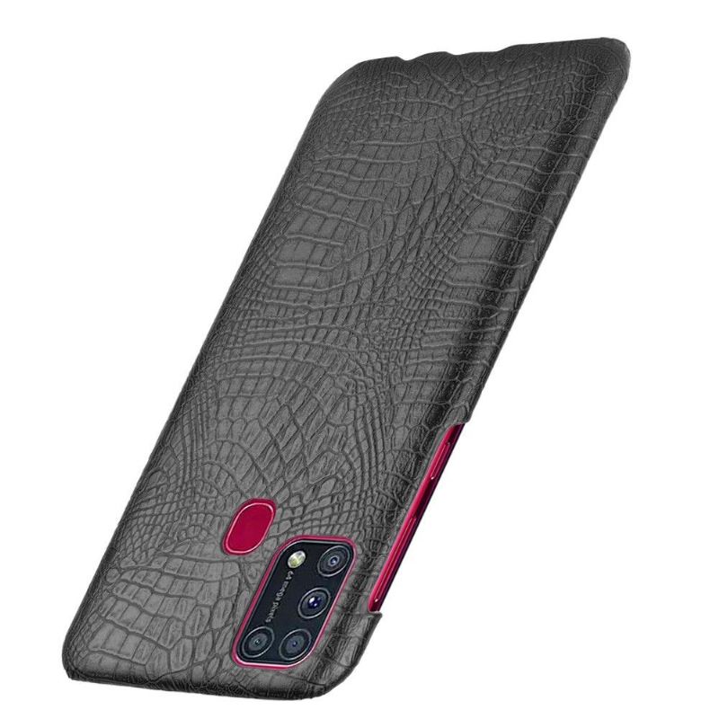 Handyhülle Für Samsung Galaxy M31 Croc Skin-effekt - Schwarz