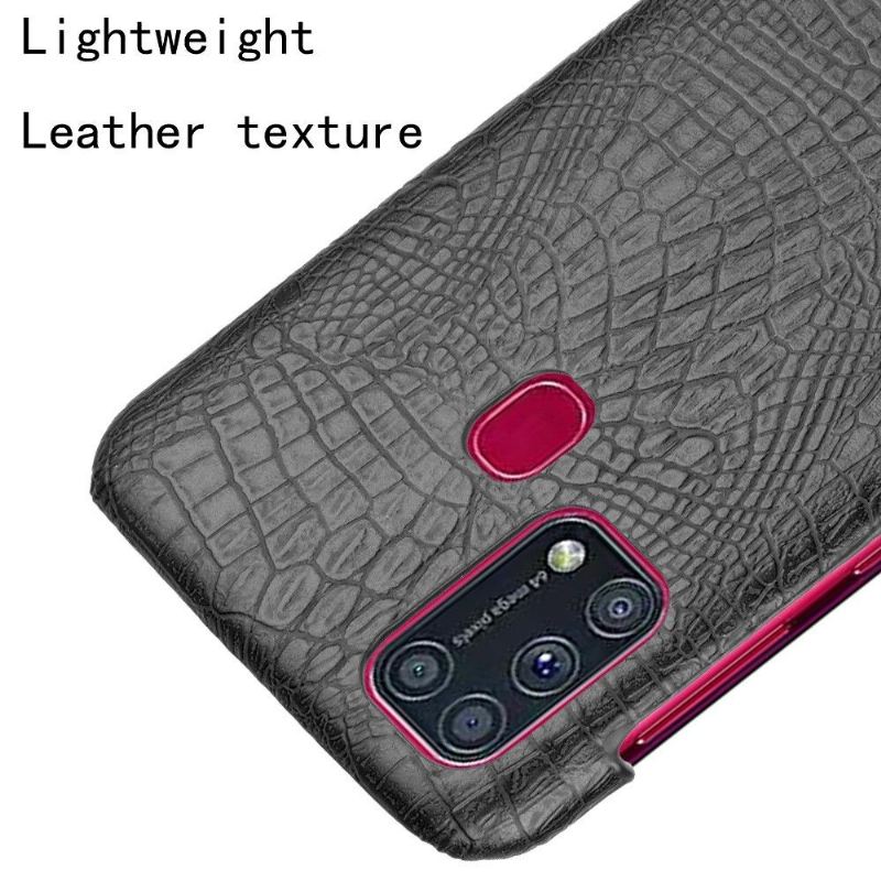 Handyhülle Für Samsung Galaxy M31 Croc Skin-effekt - Schwarz