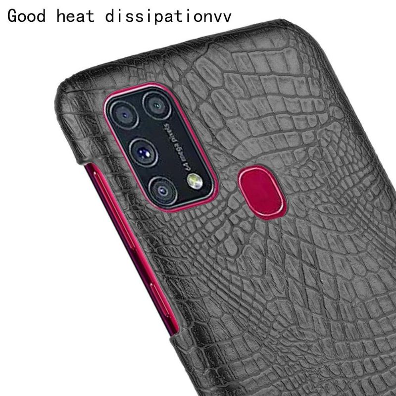 Handyhülle Für Samsung Galaxy M31 Croc Skin-effekt - Schwarz