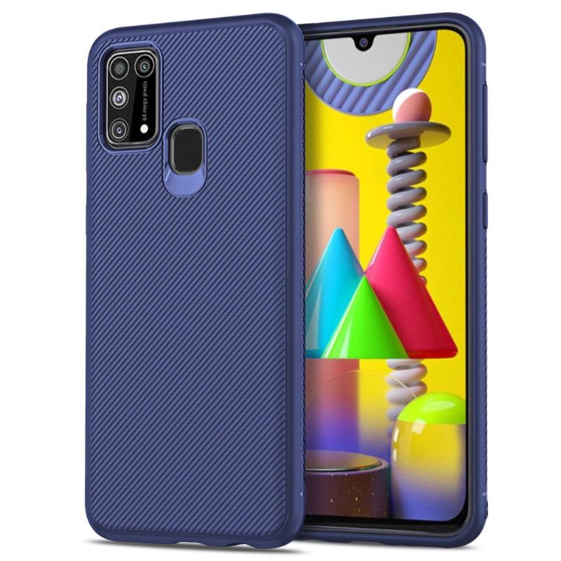 Hülle Für Samsung Galaxy M31 Gerippter Effektschlauch