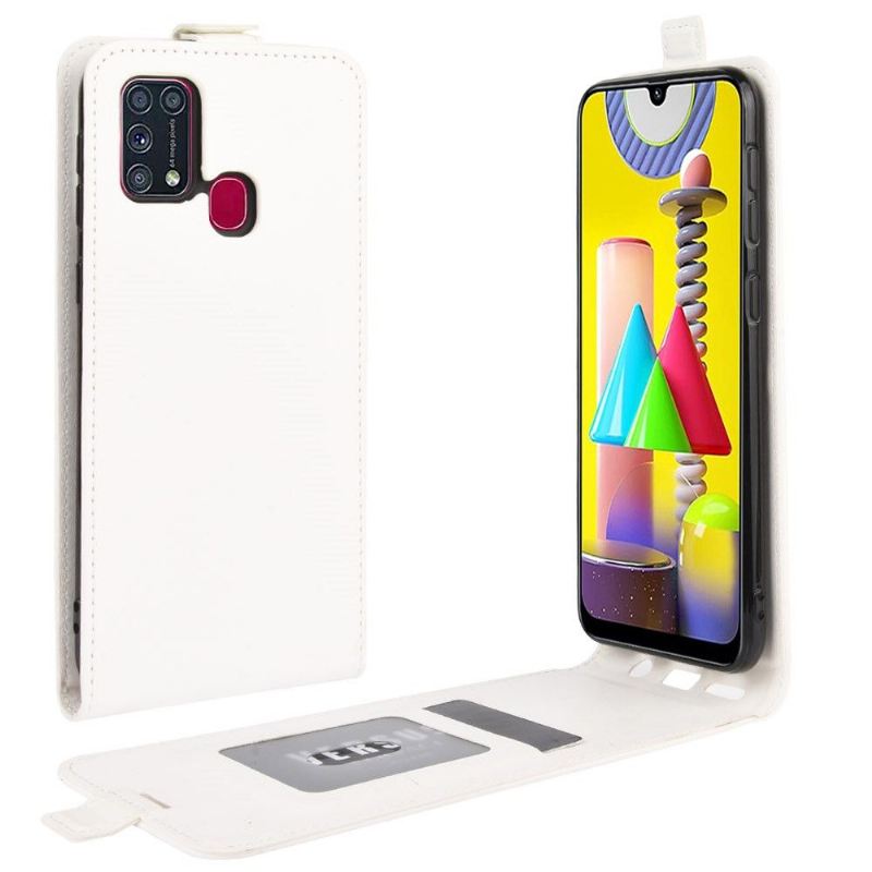 Lederhüllen Für Samsung Galaxy M31 Flip Case Vertikales Kunstleder