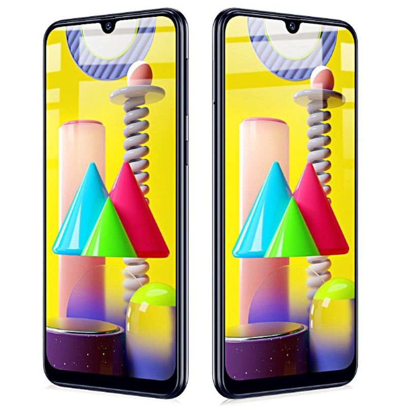 Samsung Galaxy M31 Displayschutzfolie Aus Gehärtetem Glas In Voller Größe