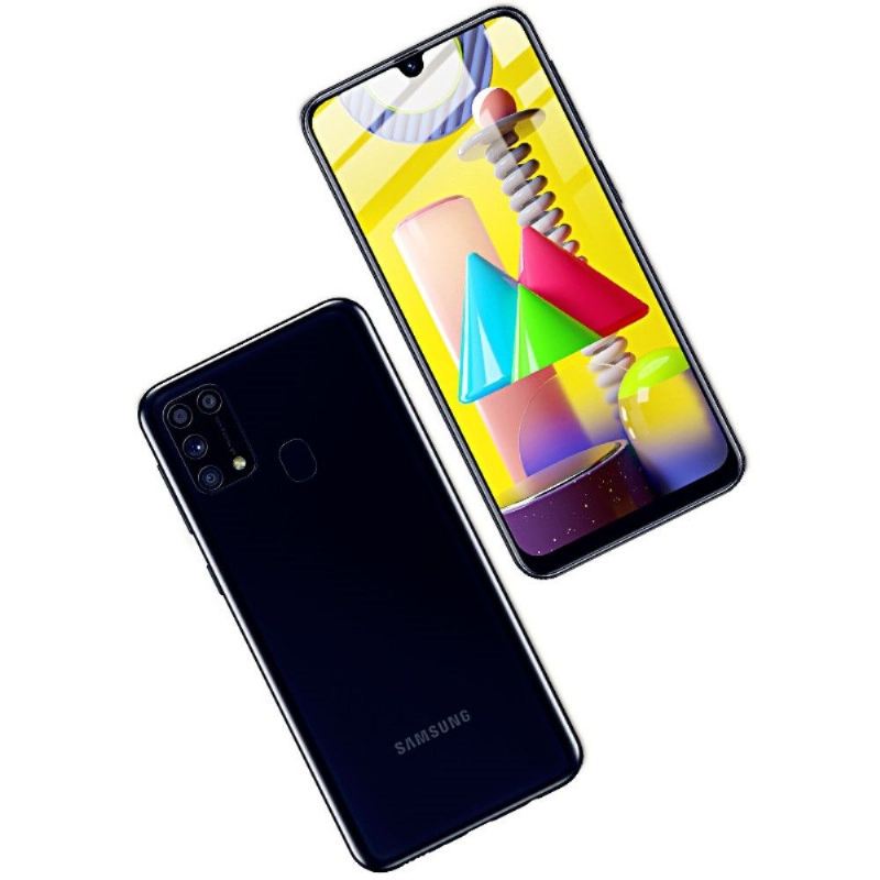 Samsung Galaxy M31 Displayschutzfolie Aus Gehärtetem Glas In Voller Größe