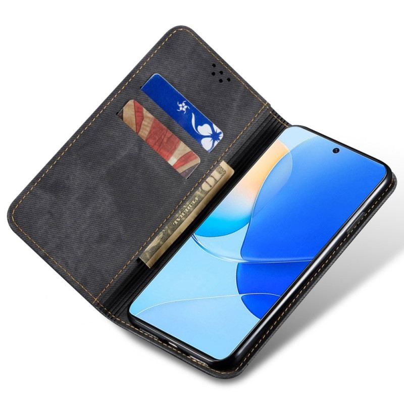 Flip Case Huawei Nova 12 Se Handyhülle Jeansstoff