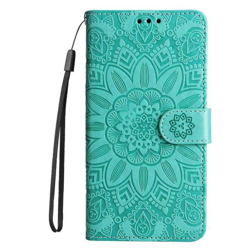 Lederhüllen Für Huawei Nova 12 Se Mandala Mit Riemen