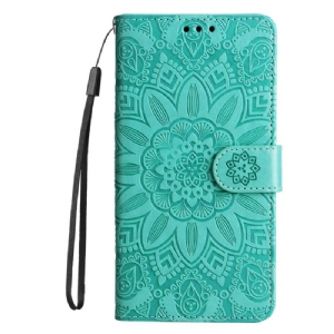 Lederhüllen Für Huawei Nova 12 Se Mandala Mit Riemen