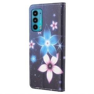 Flip Case Für Motorola Edge 20 Blumen