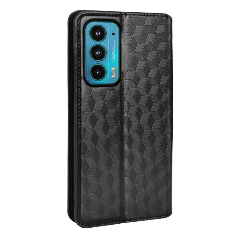 Lederhüllen Für Motorola Edge 20 Flip Case Konstruktionsgeometrie