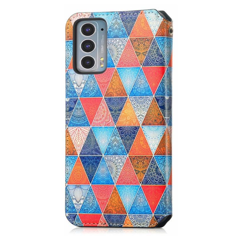 Lederhüllen Für Motorola Edge 20 Schutzhülle Mandala-kaleidoskop