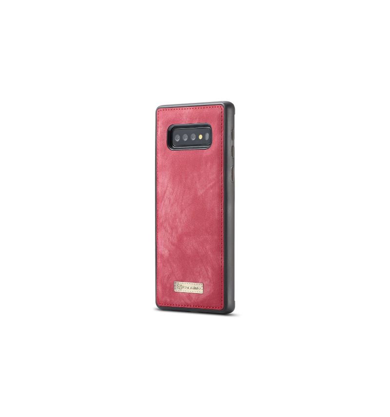 Handyhülle Case Für Samsung Galaxy S10 Schutzhülle Geldbörse Und Rotes Gehäuse