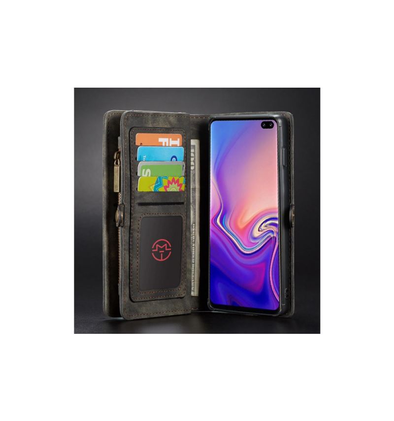 Handyhülle Case Für Samsung Galaxy S10 Schutzhülle Geldbörse Und Schwarzes Gehäuse