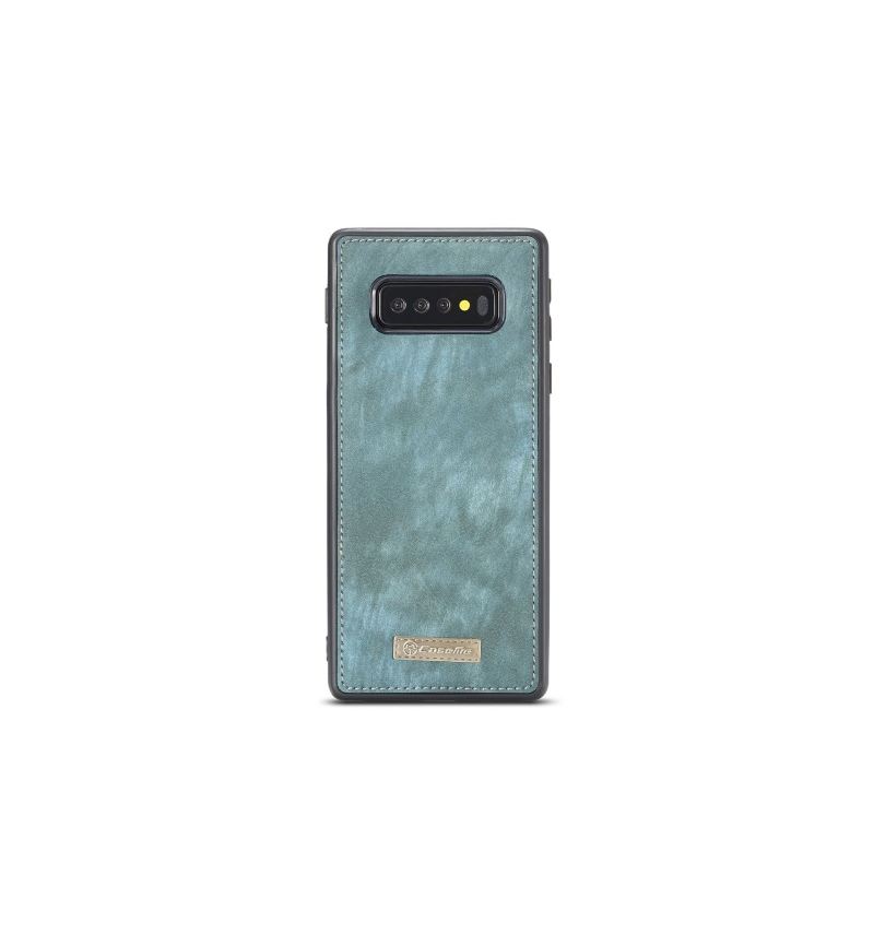 Hülle Case Für Samsung Galaxy S10 Brieftasche Und Grünes Gehäuse