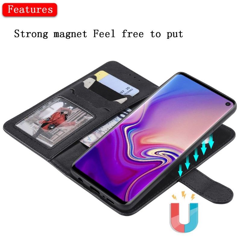 Hülle Case Für Samsung Galaxy S10 Magnetisches Kunstleder