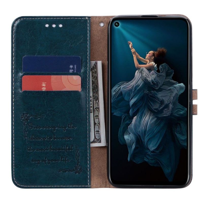 Case Für Honor 20 Pro Deluxe Vintage-ledereffekt