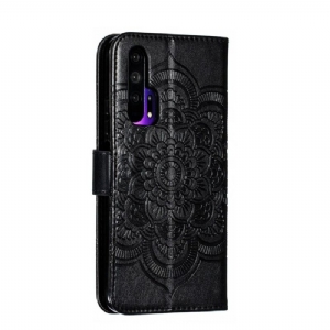 Case Für Honor 20 Pro Flip Case Mandala-folio Mit Lanyard