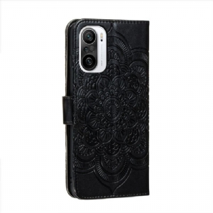 Case Für Xiaomi Mi 11i / Poco F3 Flip Case Blumen-mandala Mit Riemen