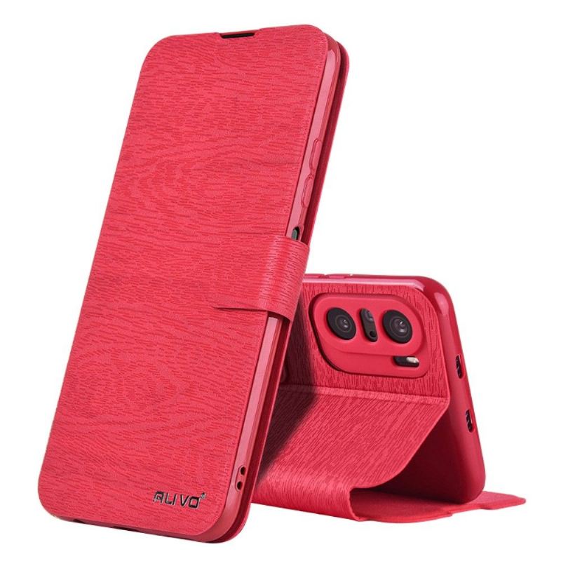 Flip Case Für Xiaomi Mi 11i / Poco F3 Alivo Kunstleder Rindeneffekt