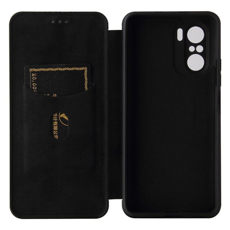 Flip Case Für Xiaomi Mi 11i / Poco F3 Kunstleder Im Kohlefaser-stil