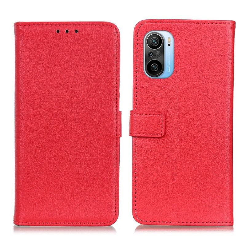 Flip Case Für Xiaomi Mi 11i / Poco F3 Lederoptik Mit Lychee-hauteffekt