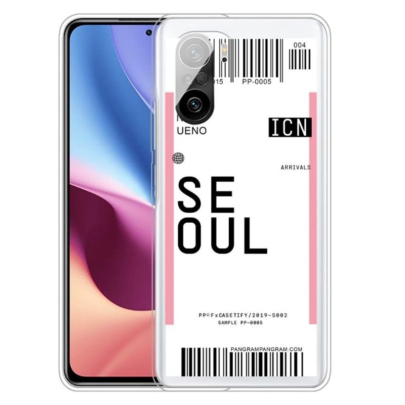 Handyhülle Für Xiaomi Mi 11i / Poco F3 Bordkarte 03 Seoul