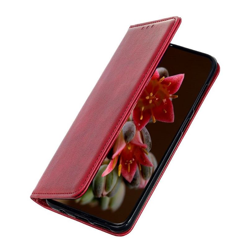 Lederhüllen Für Xiaomi Mi 11i / Poco F3 Flip Case Reines Kunstleder