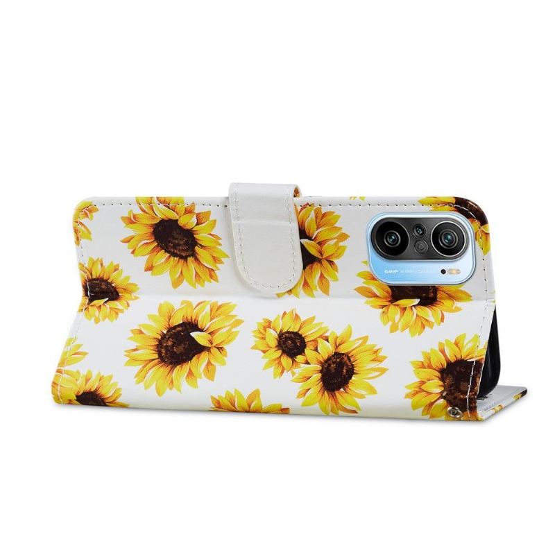 Lederhüllen Für Xiaomi Mi 11i / Poco F3 Sonnenblume Blume