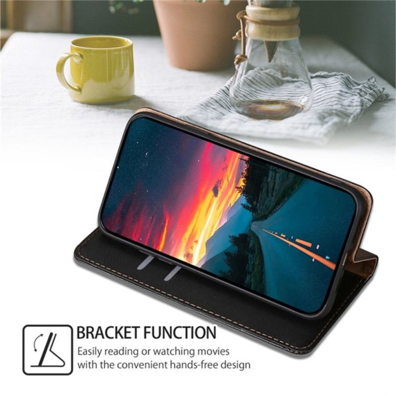 Flip Case Für Samsung Galaxy A15 5g Klassischer Ledereffekt