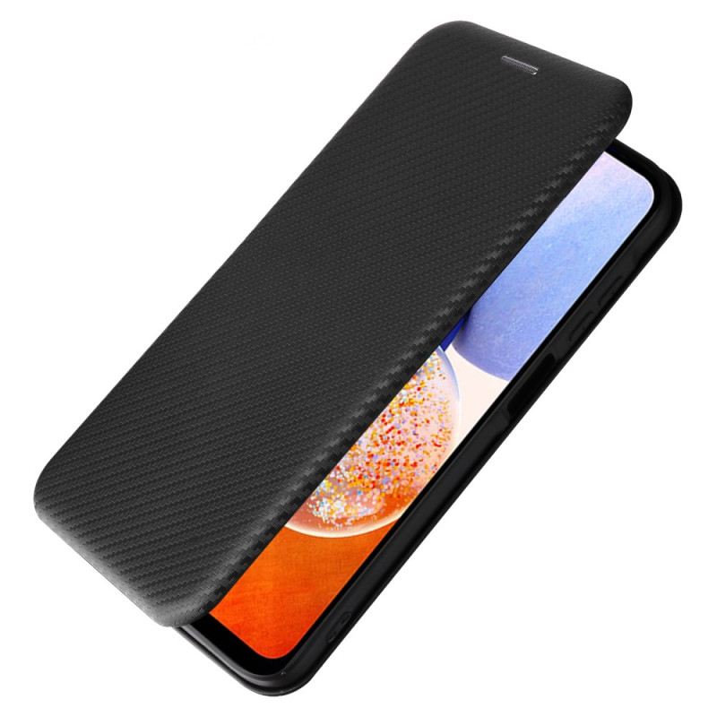 Flip Case Samsung Galaxy A15 5g Handyhülle Klassische Kohlefaser