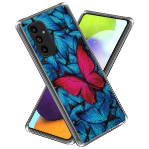 Hülle Für Samsung Galaxy A15 5g Roter Schmetterling